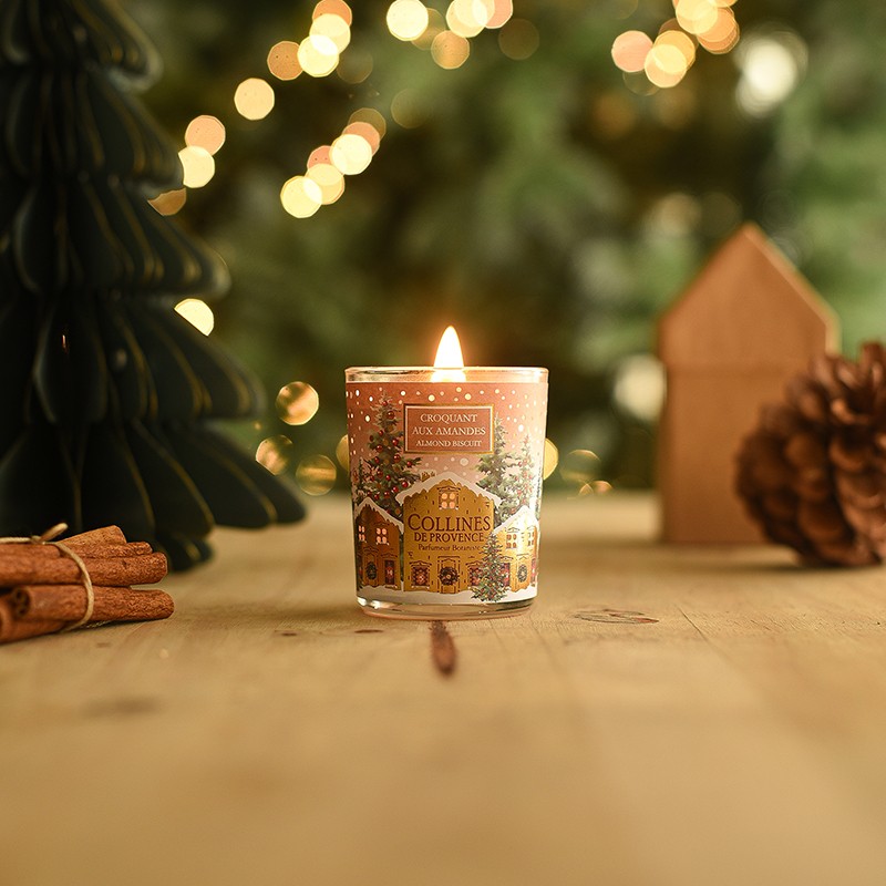 Bougie Parfumée Noël Croquant aux amandes 75g