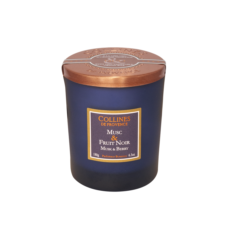 Bougie Parfumée Musc & Fruit Noir