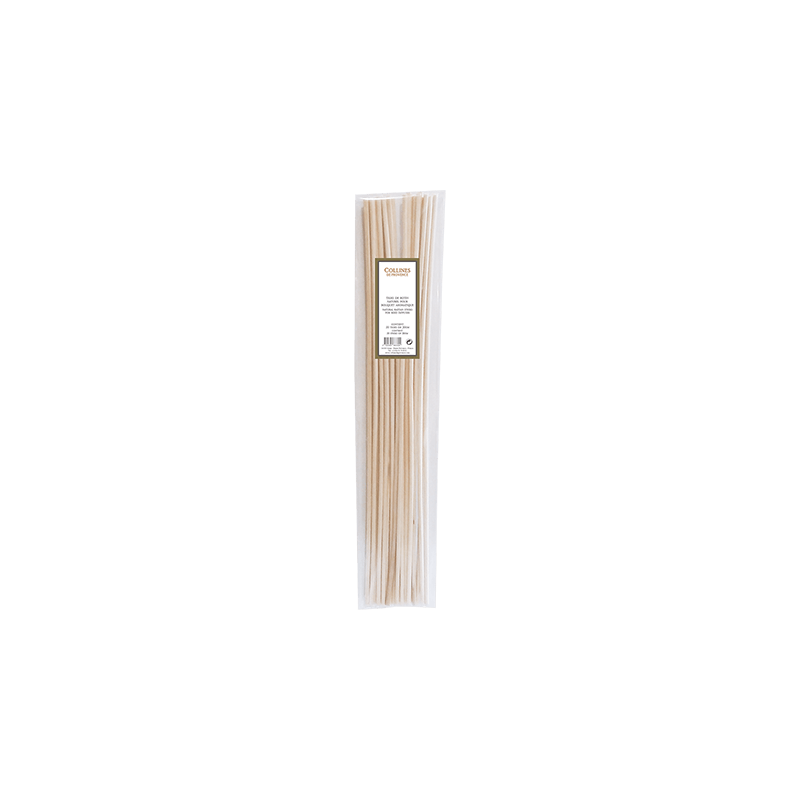 Sachet 20 tiges Rotin blanc 30cm